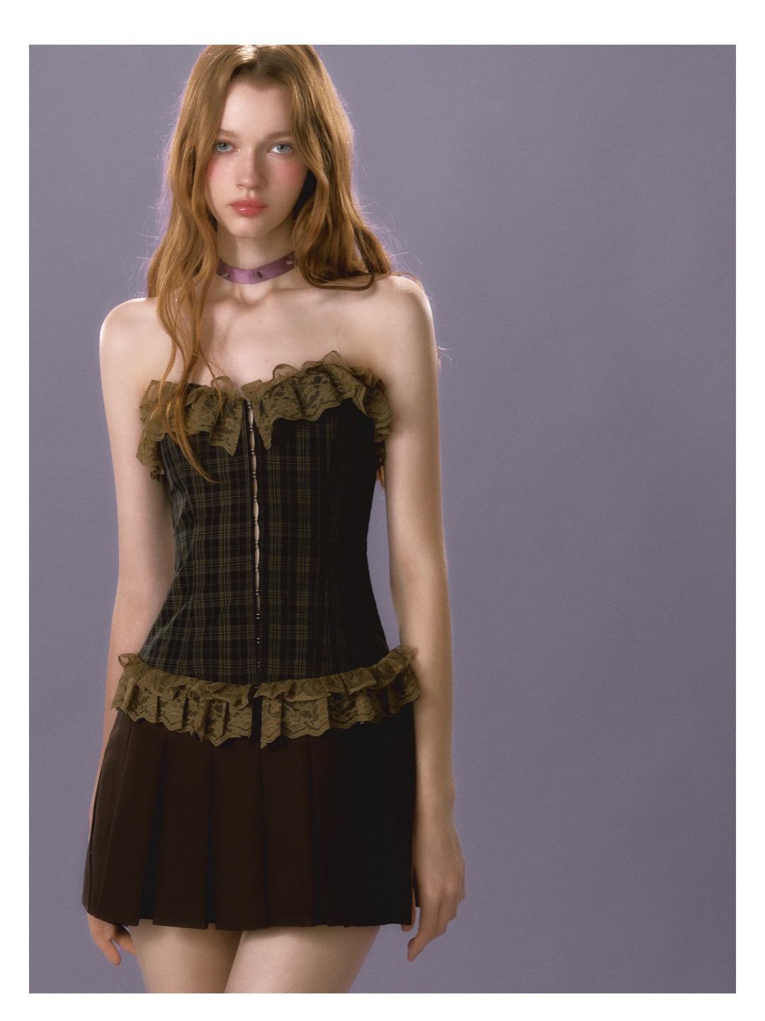 [E0064]Sexy vintage strapless dress