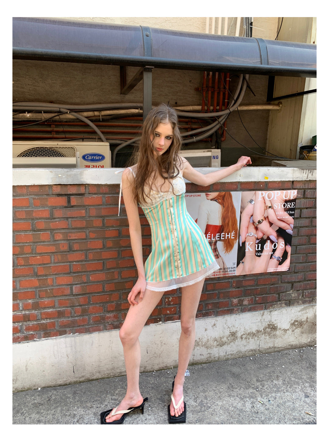 [F00115]Mint Mambo skirt