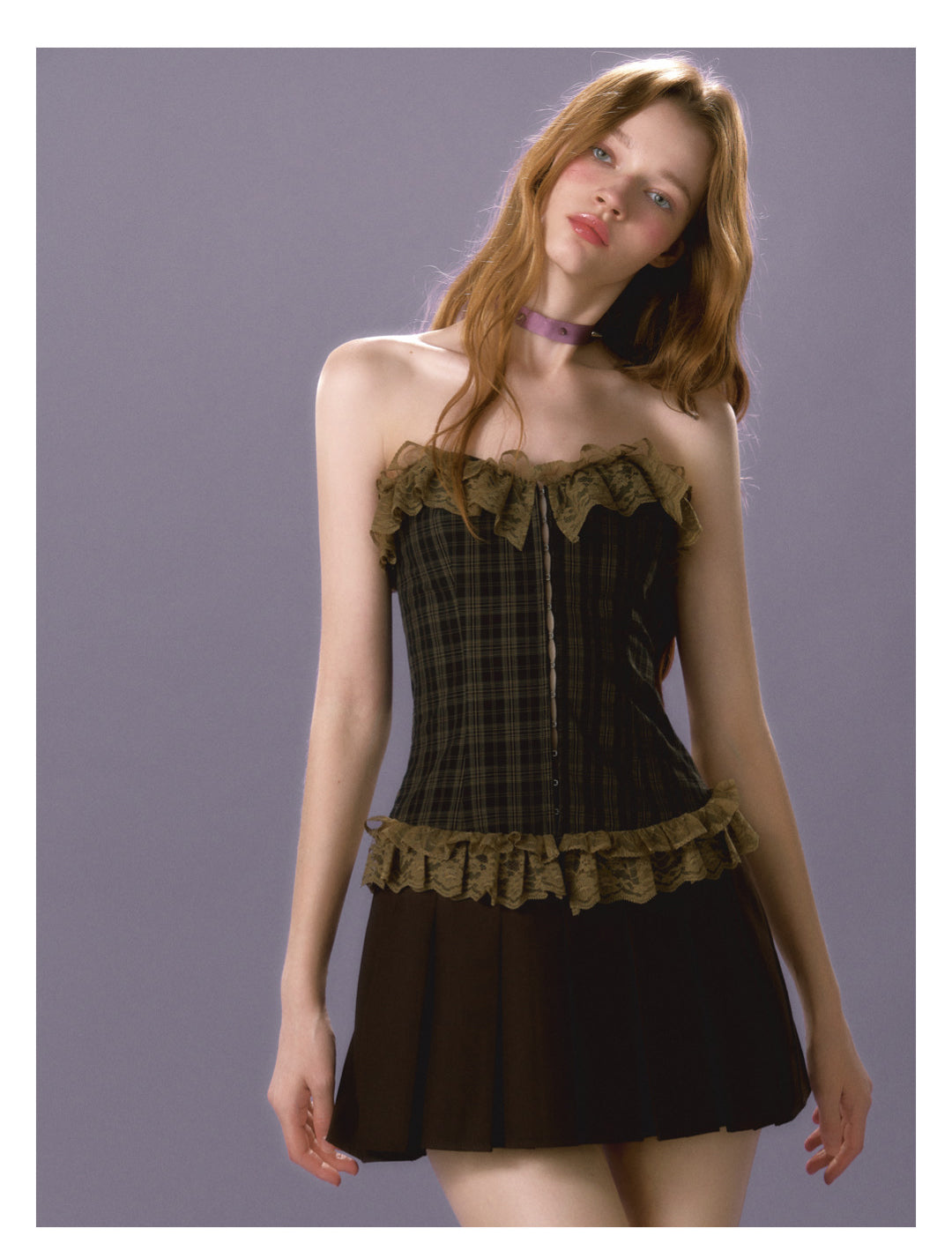 [E0064]Sexy vintage strapless dress