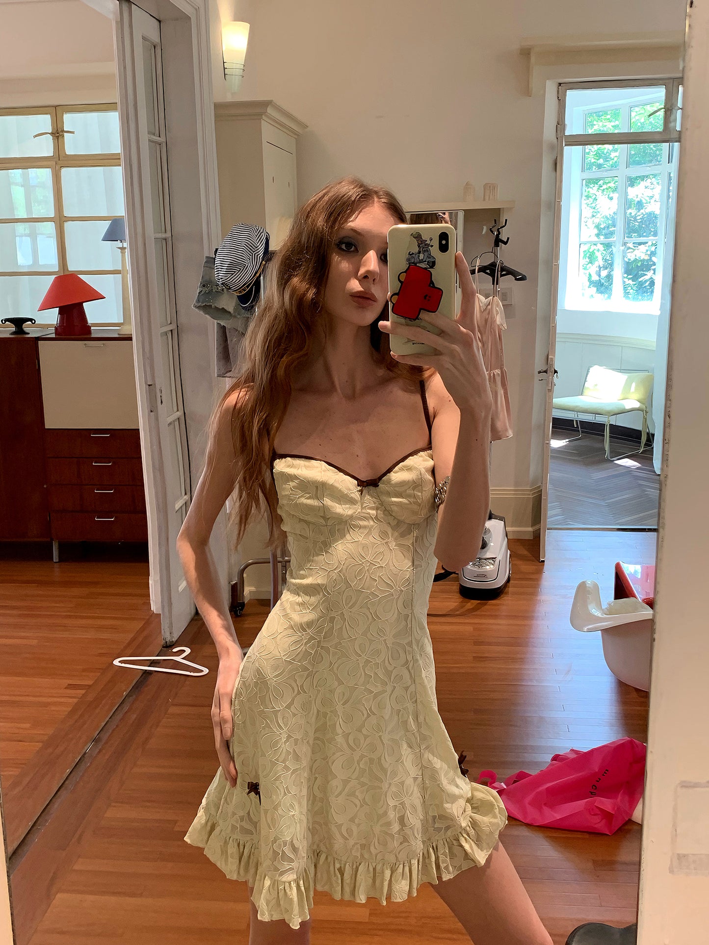 [A00872]Parisian Vintage Lace Dress