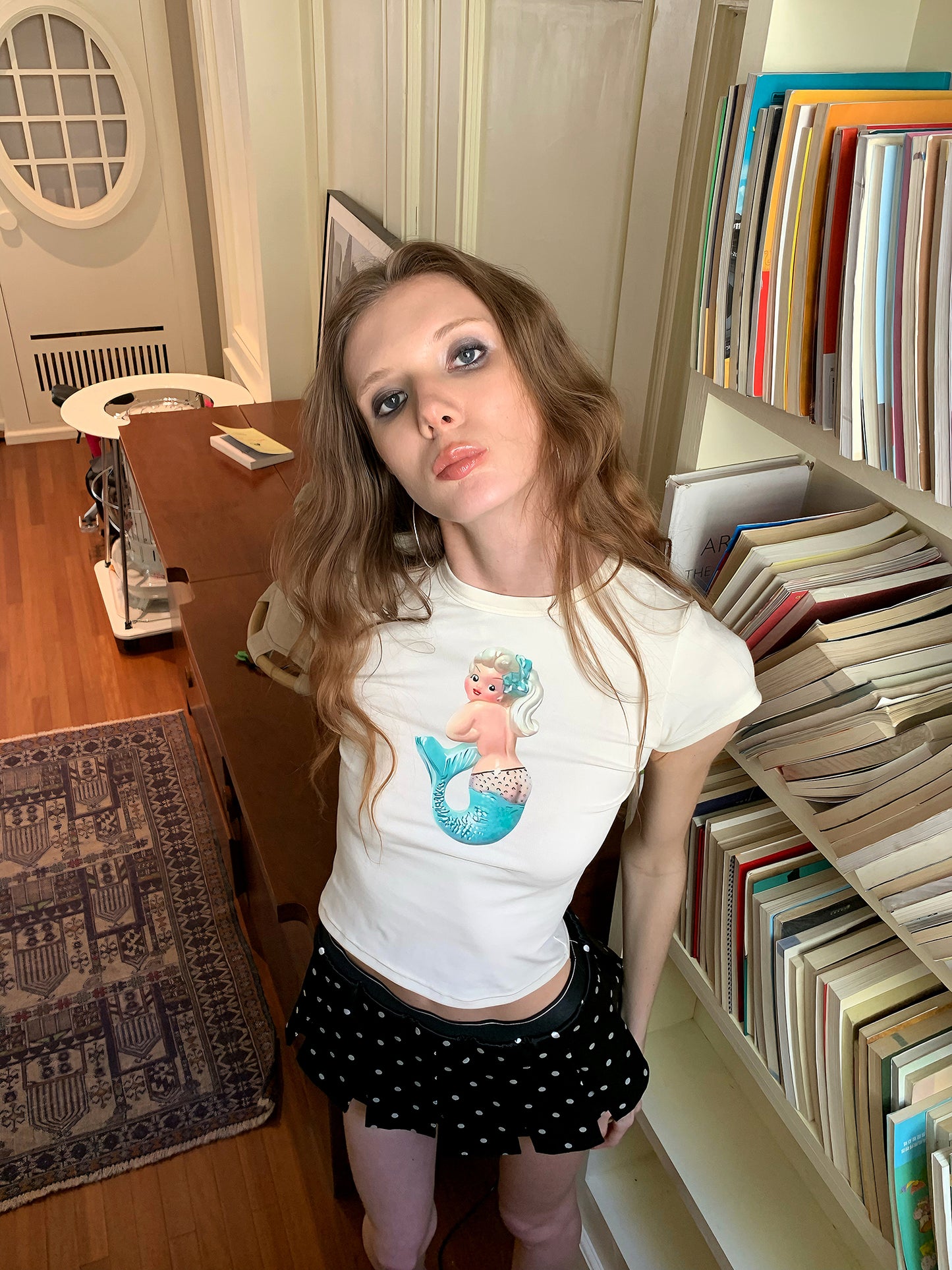 [A00869]Mint Mermaid Graphic Tee