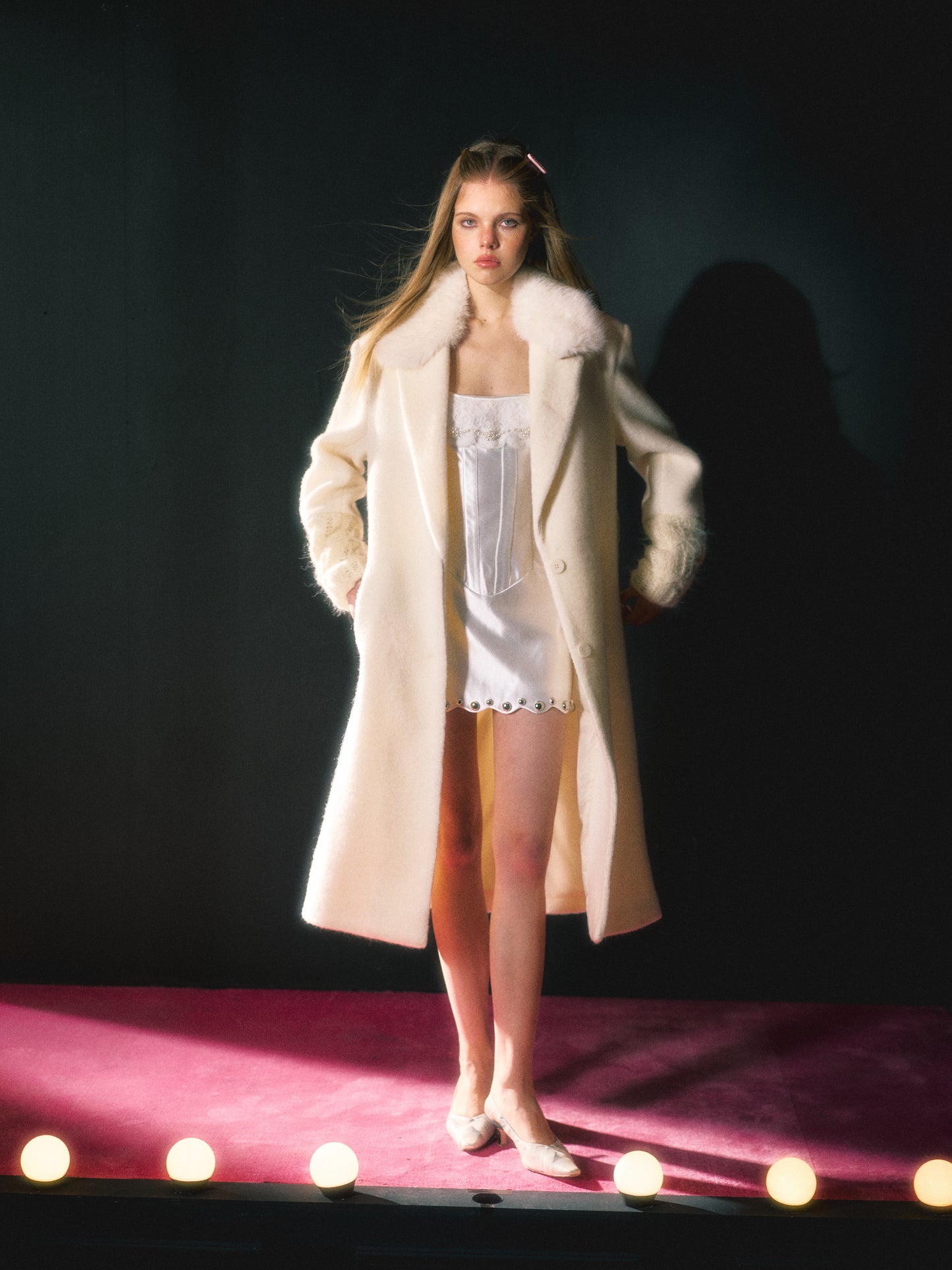 [F0054]Shinjuku Swan mini white dress