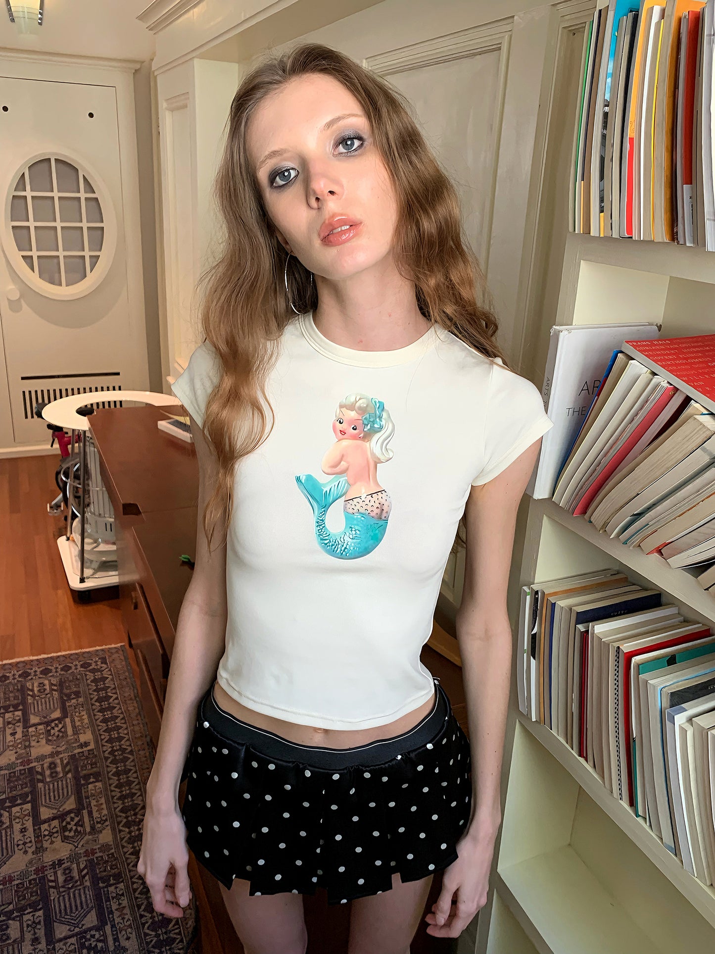 [A00869]Mint Mermaid Graphic Tee